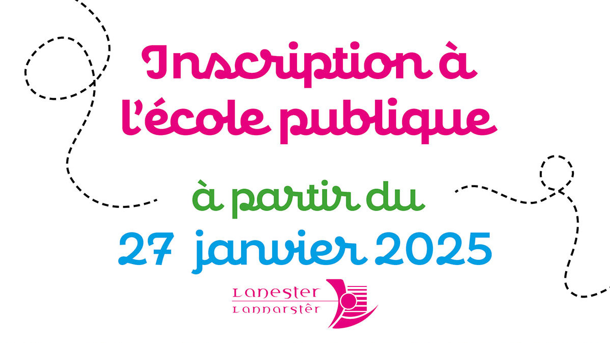 Affiche inscription école publique