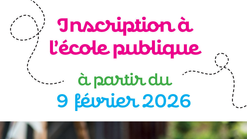 Affiche inscription école publique