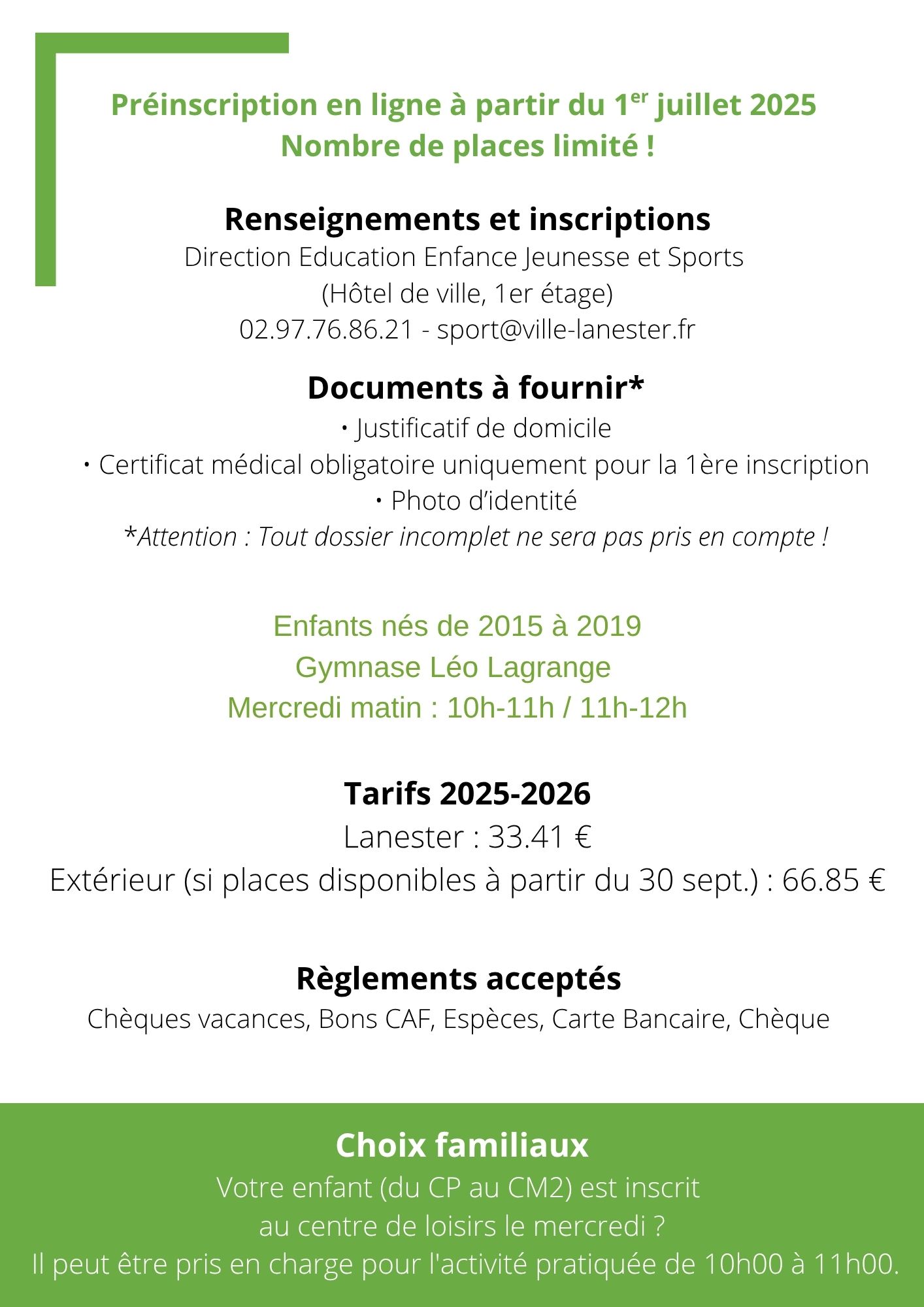 flyer multisport verso