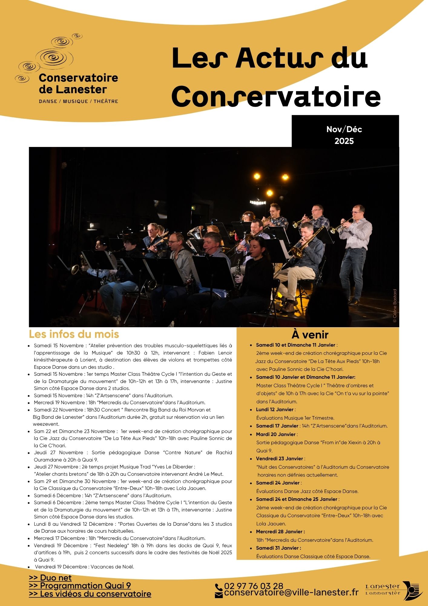 actus du conservatoire