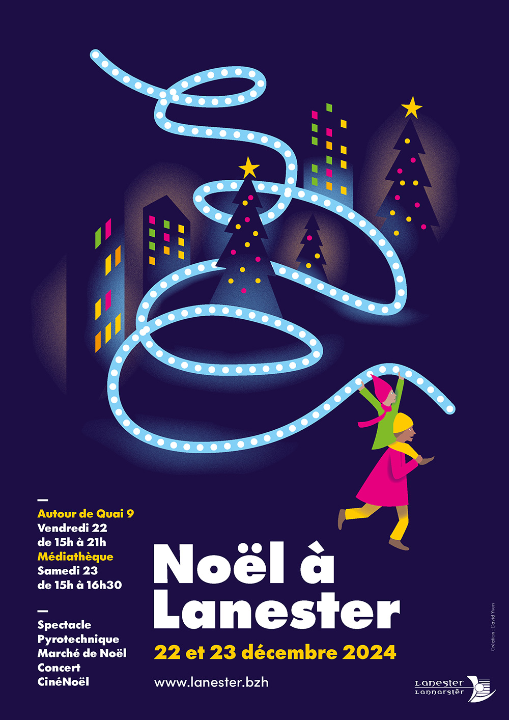 Affiche Noël à Lanester 2024