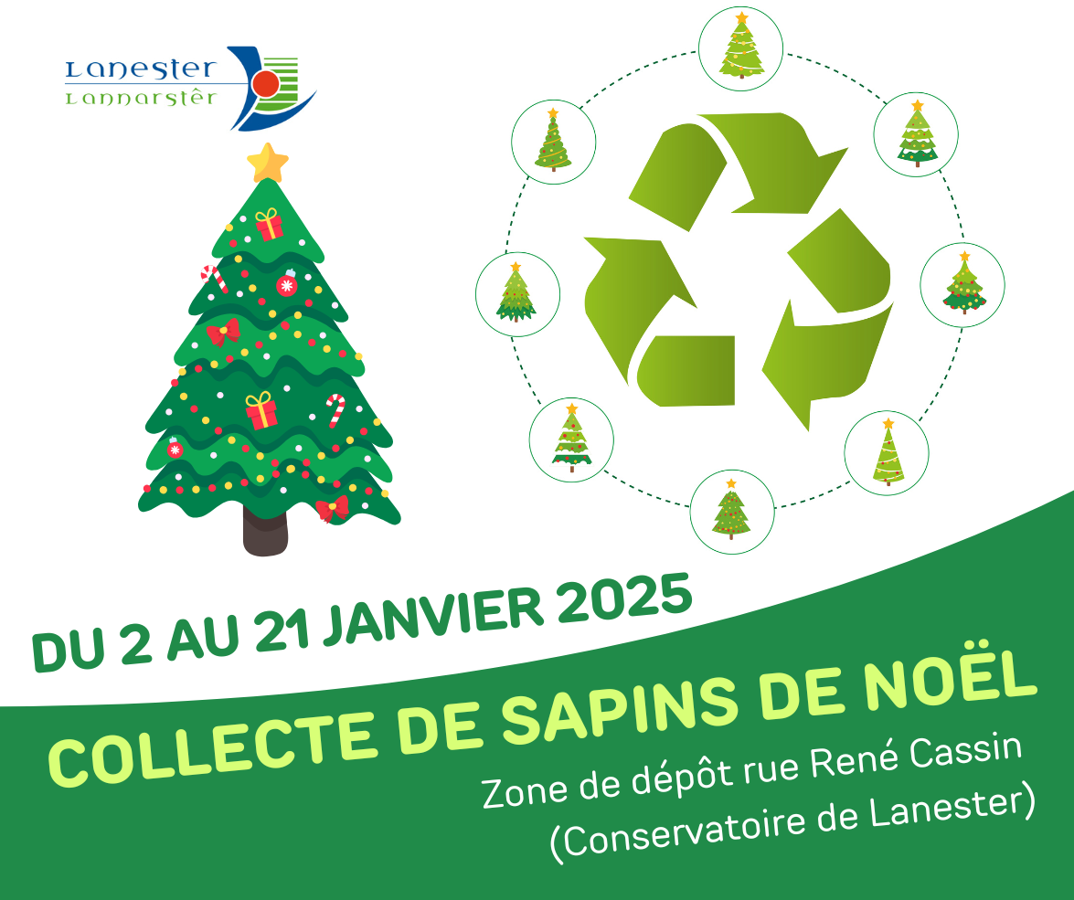 collecte sapins Lanester