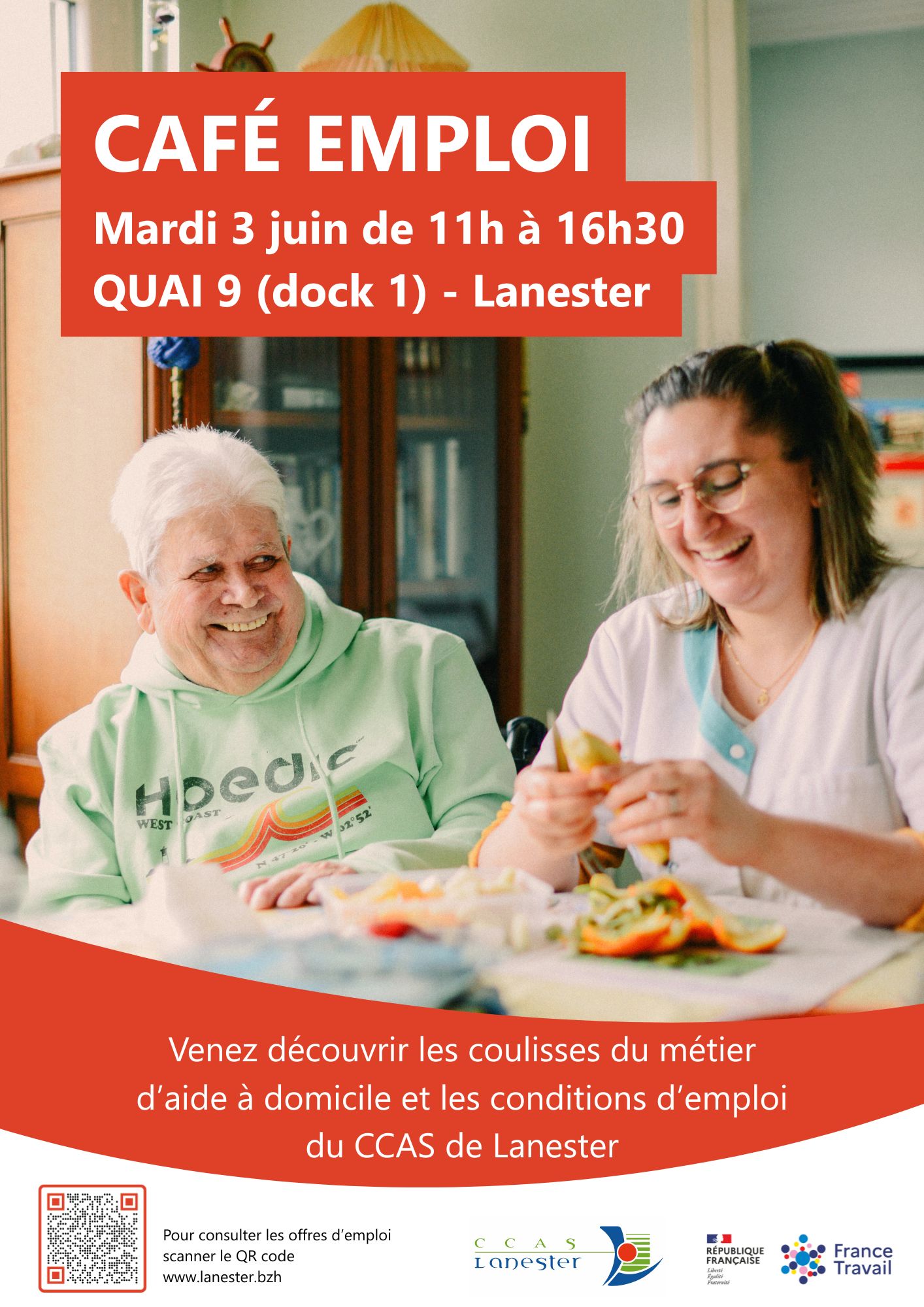 affiche café emploi