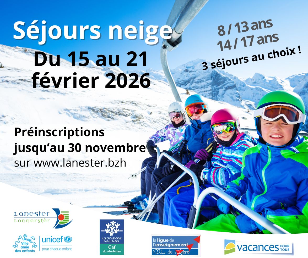 Info séjours neige Lanester
