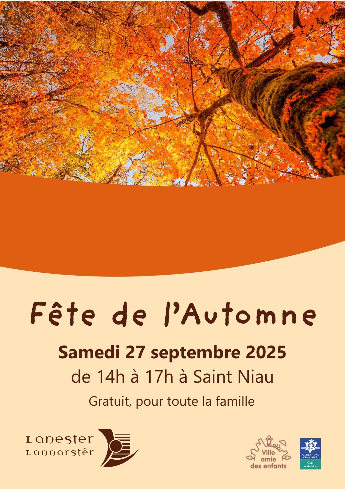 affiche fête de l'automne à saint Niau