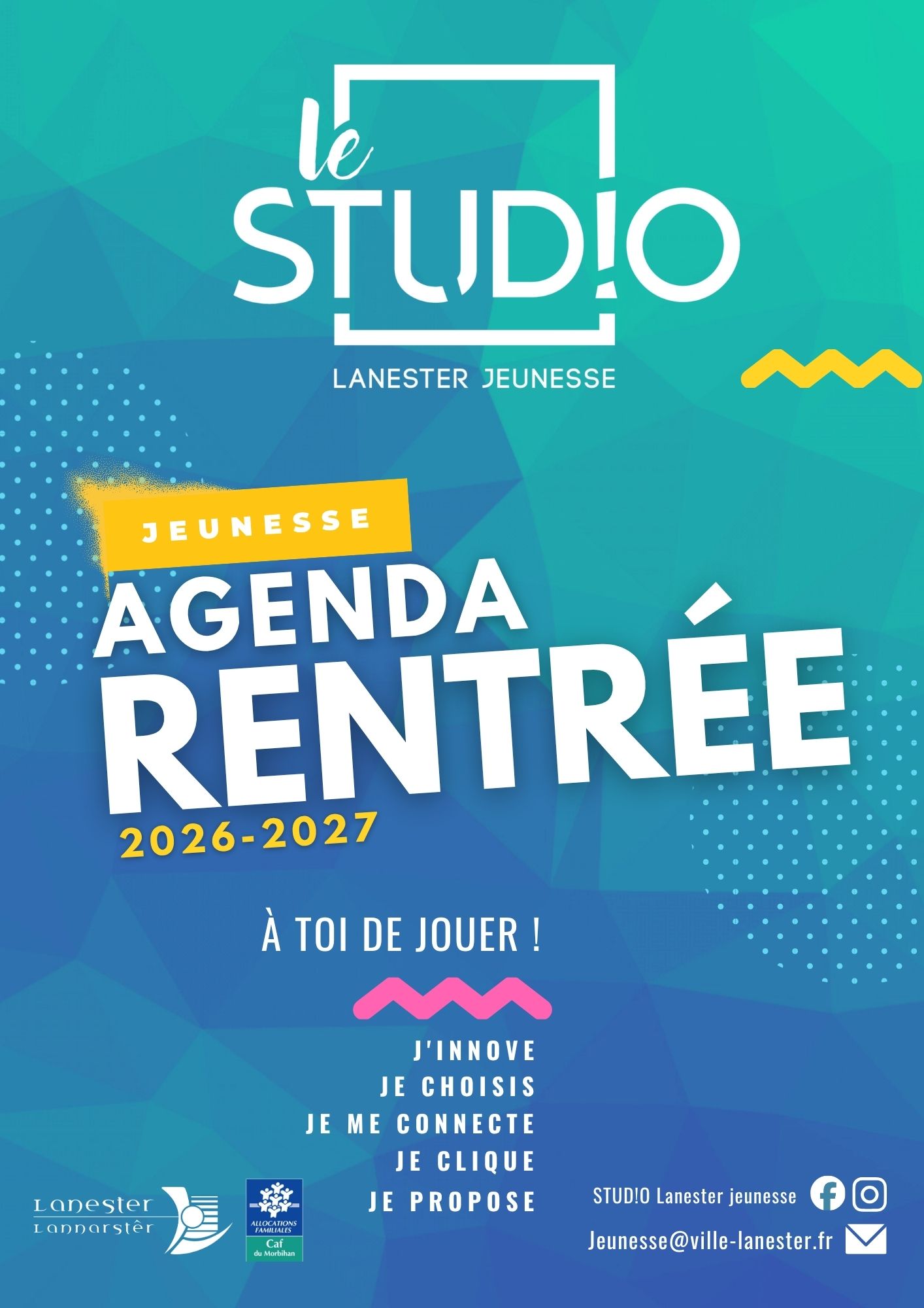Programme STUDIO - rentrée 2026 2027