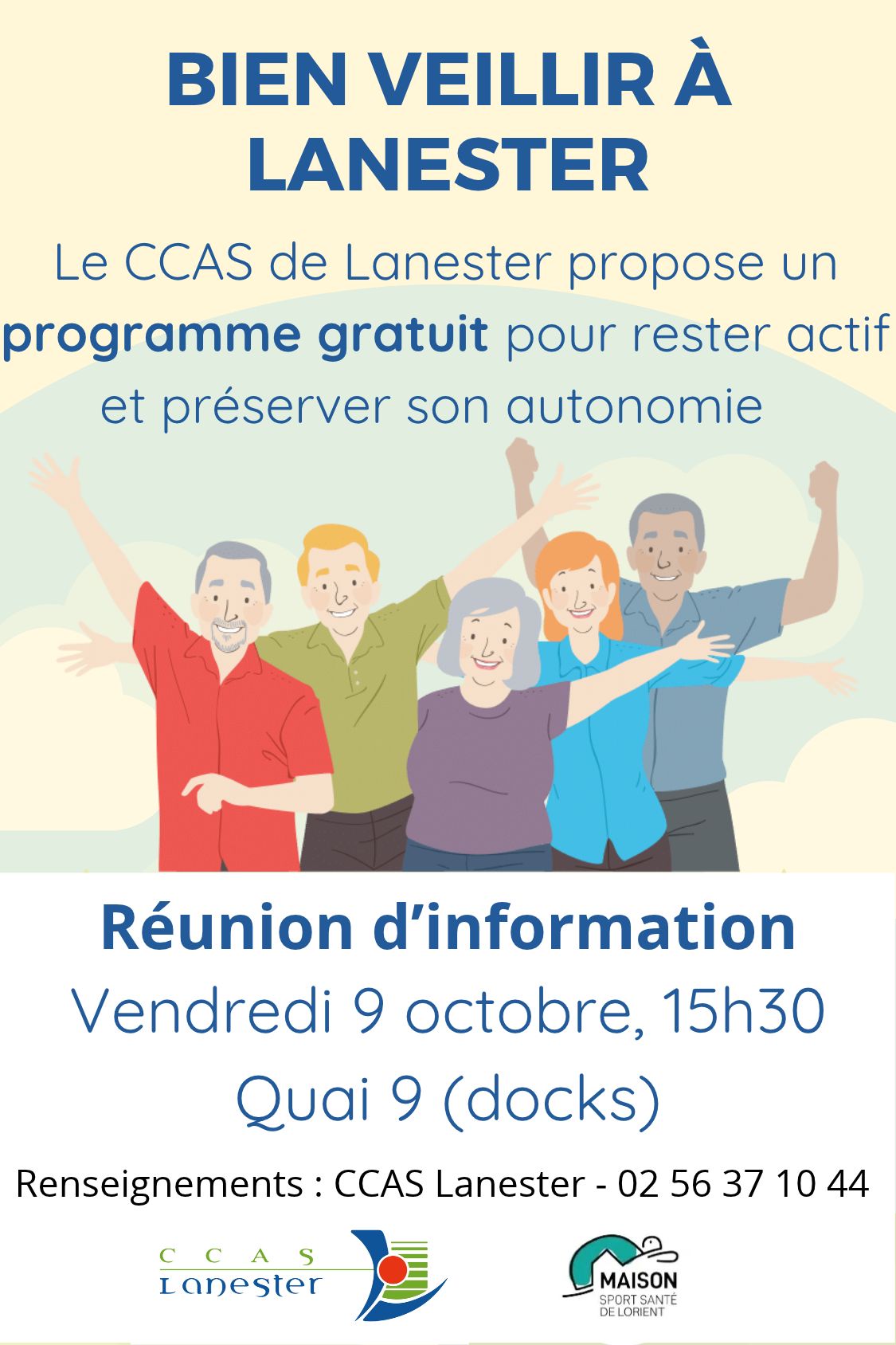 Affiche programme bien vieillir à Lanester