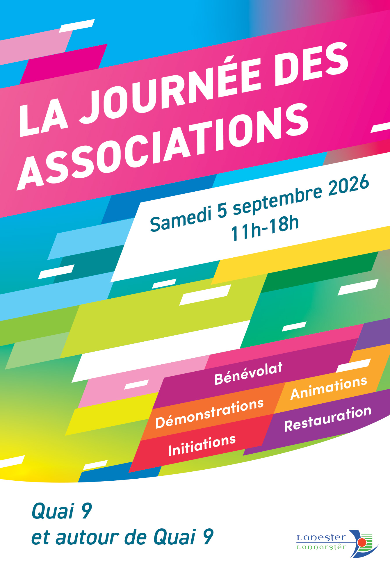Affiche journée des association 2026 à Lanester