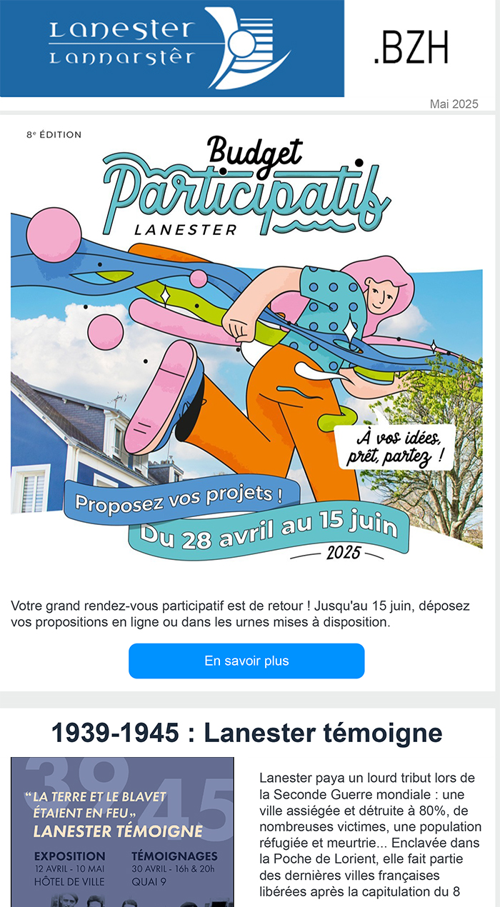 aperçu newsletter Lanester